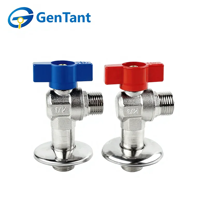 Robinet à tournant sphérique à angle de gaz étendu